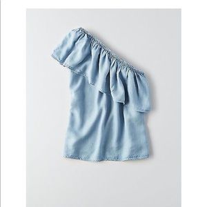 NWT AE Chambray Shirt
